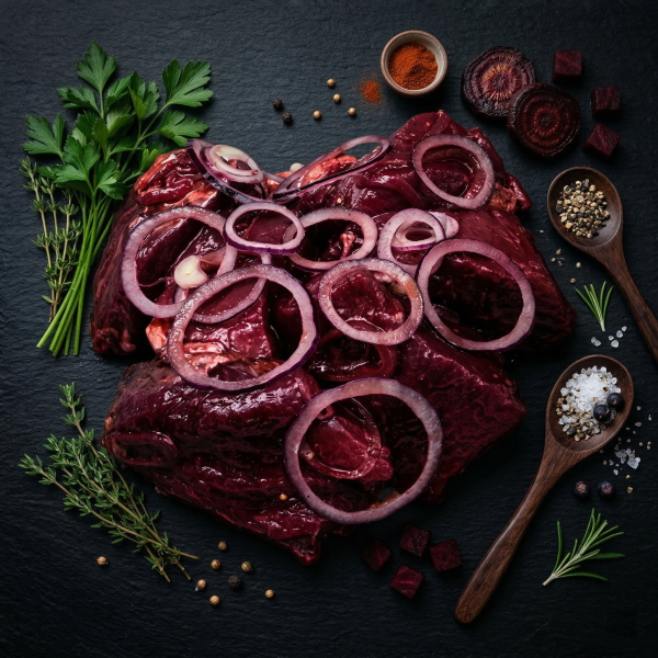 Шашлык из свинины в свекольно-пивном маринаде (весовой) охлажденный