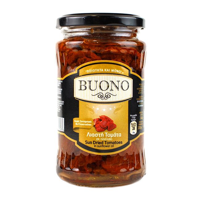Вяленые помидоры в подсолнечном масле 360 г Buono 