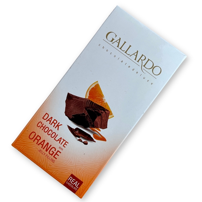 Темный шоколад с апельсиновой начинкой GALLARDO 80 г (срок годн 11.10) FARMAND
