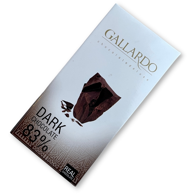 Горький шоколад 83% GALLARDO 80 г FARMAND