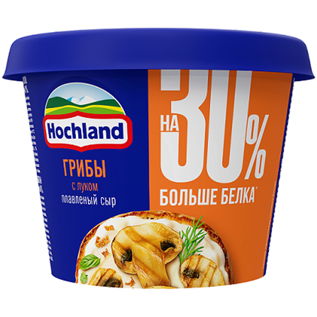 Сыр плавленый грибы с луком 230 г Hochland