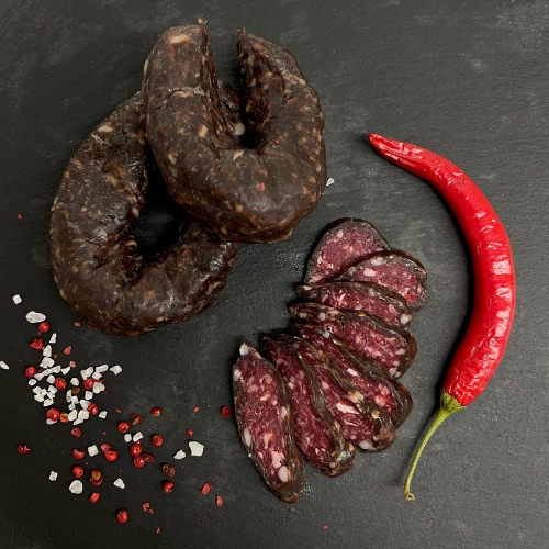 Колбаса салями "Панская из говядины" (нарезка) 100 г сыровяленая