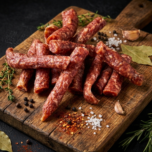 Колбаса тонкая Бергамо (весовая) сыровяленая 