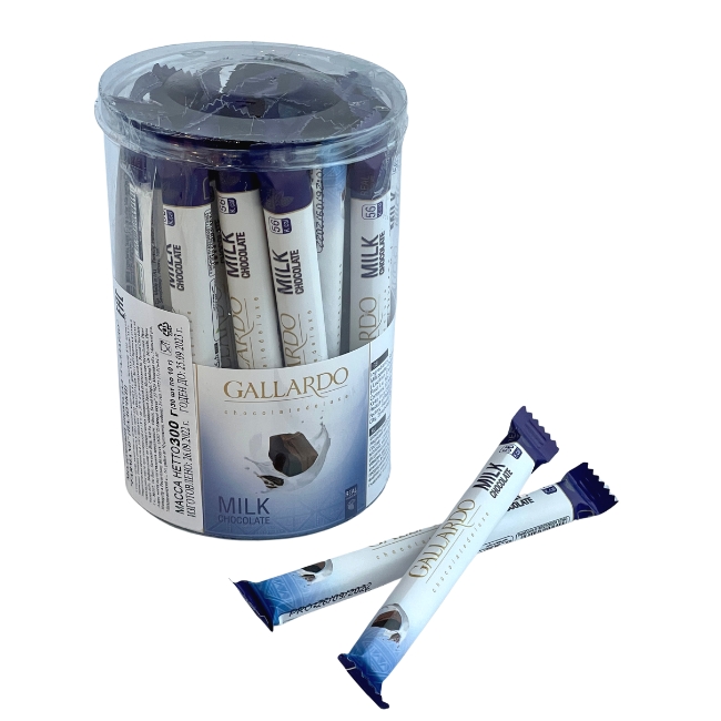 Палочки из молочного шоколада 30 штх10 г GALLARDO 300 г(срок годн.20.04) FARMAND