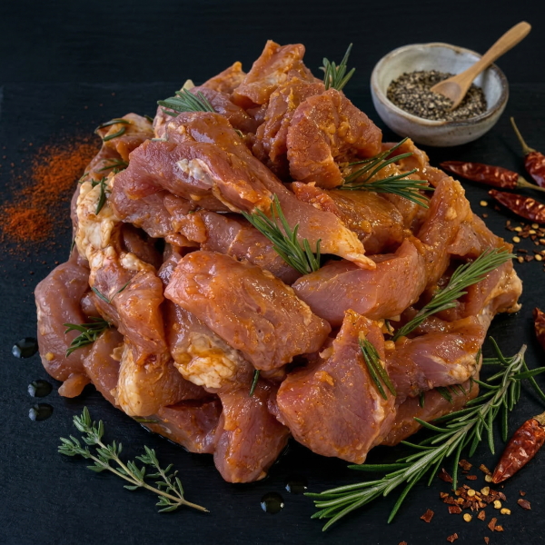 Поджарка из свиной лопатки с розмарином (весовая) охлажденная