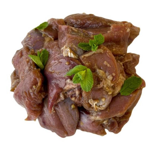 Шашлык из бедра индейки без кости в маринаде (весовой) охлажденный