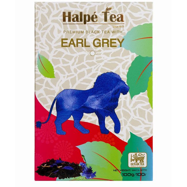 Чай черный байховый "Эрл Грей" (крупнолистовой) 100 г Halpe Tea