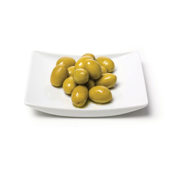 Оливки зелёные с косточкой (весовые) Mylos Plus 