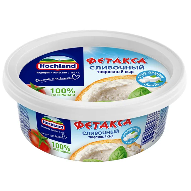 Сыр творожный Фетакса Сливочный 140 г(срок годн.23.11) Hochland