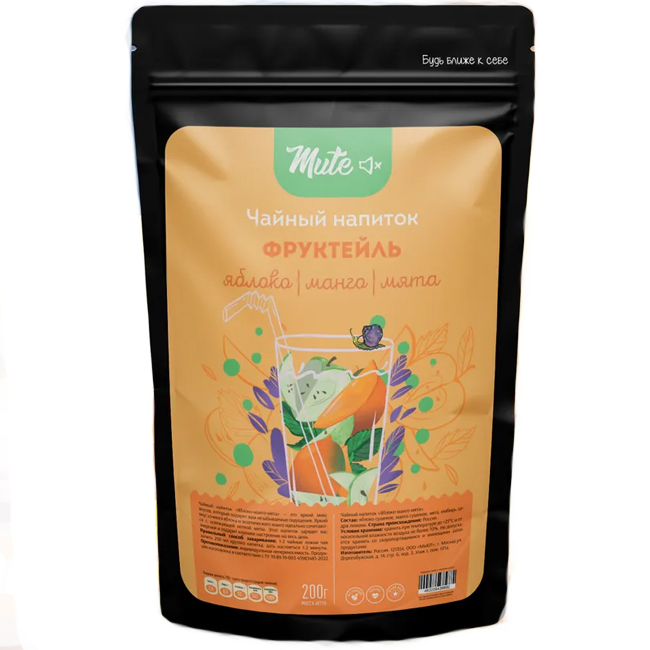 Чайный напиток Фруктейль "Яблоко-Манго-Мята" 200 г Mute