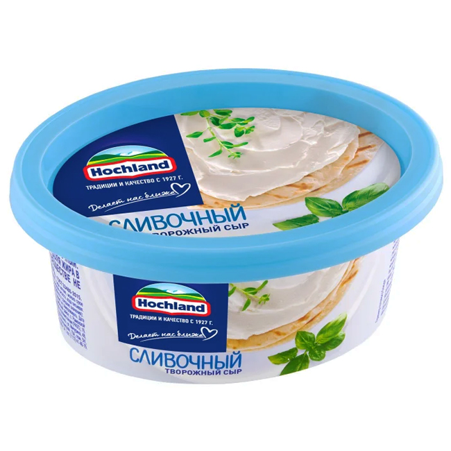 Сыр творожный Сливочный 140 г(срок годн.30.03) Hochland