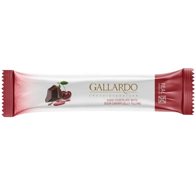 Горький шоколад с вишневой начинкой GALLARDO 25 г FARMAND