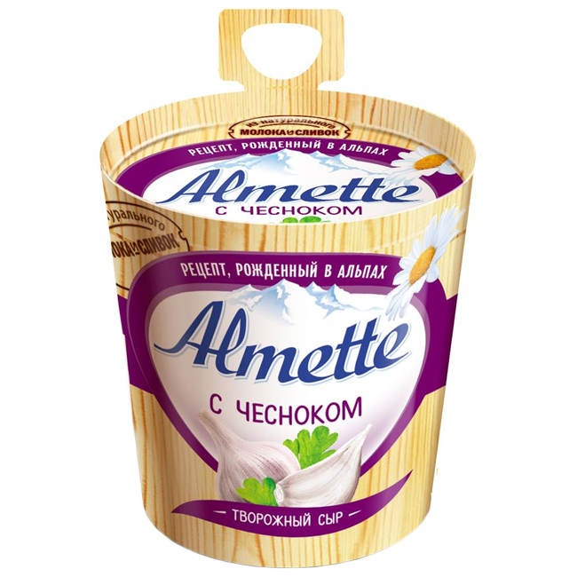 Сыр творожный с чесноком 150 г Almette