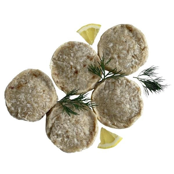 Биточки из белой рыбы и кальмара 250 г замороженные Биточки из белой рыбы и кальмара 250 г замороженные