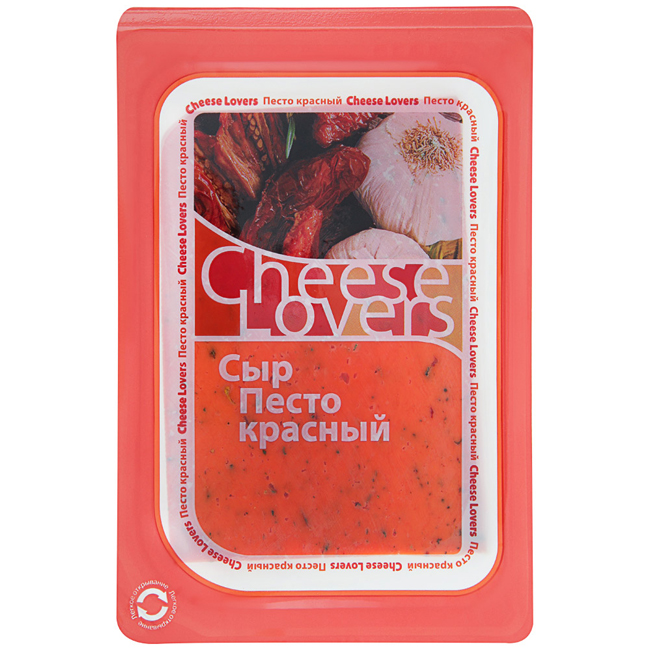 Сыр Песто красный (нарезка) 150 г Cheese Lovers