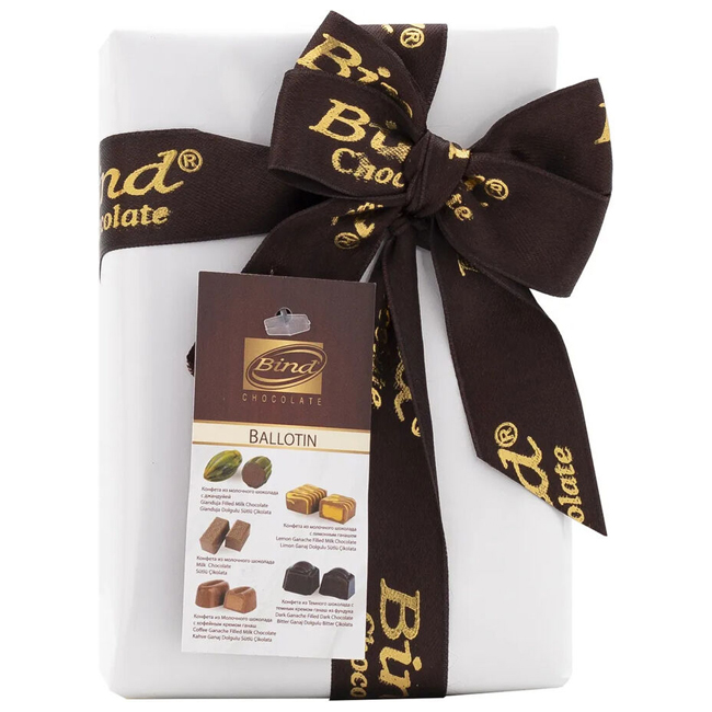 Набор шоколадных конфет "Белая подарочная упаковка" 110 г BIND