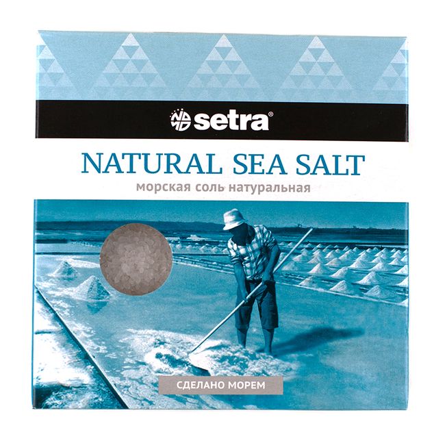 Соль морская натуральная SETRA 500 г