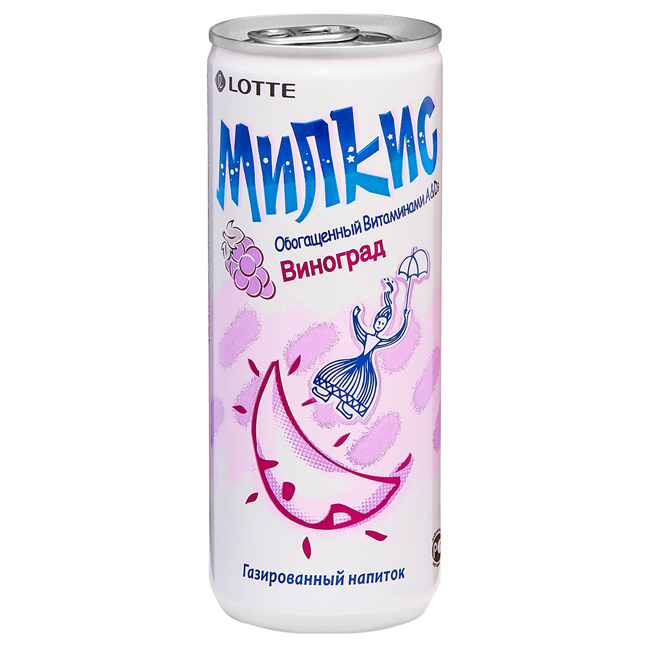 Напиток Milkis Виноград 250 мл Lotte