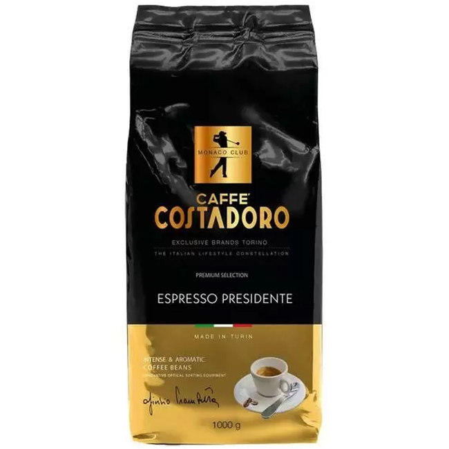 Кофе Costadoro Espresso Presidente (в зернах) 1000 г