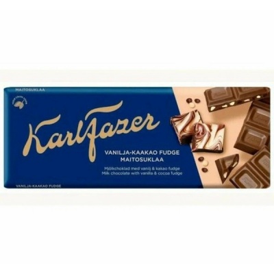 Молочный шоколад со вкусом ванили и какао 180 г  Karl Fazer