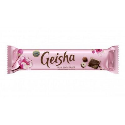 Молочный шоколад GEISHA с тертым орехом 37 г Fazer