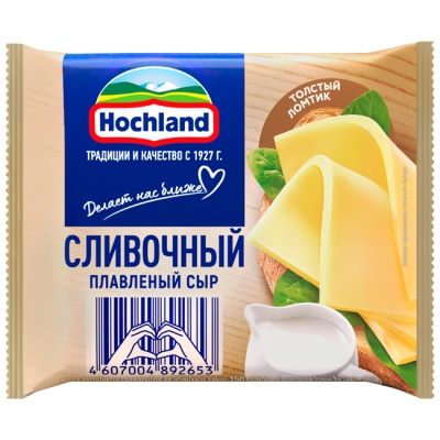 Сыр плавленый Сливочный (слайсы) 150 г Hochland