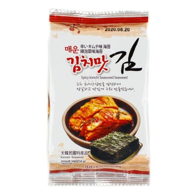 Морская капуста со вкусом кимчи 4 г  Humanwell 