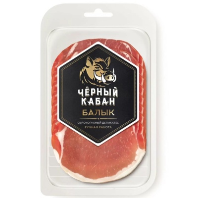 Балык сырокопчёный (нарезка) 70 г Чёрный кабан