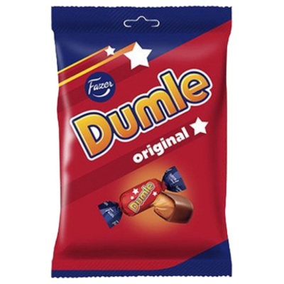 Шоколадные конфеты DUMLE с мягким сливочным ирисом 120 г Fazer 