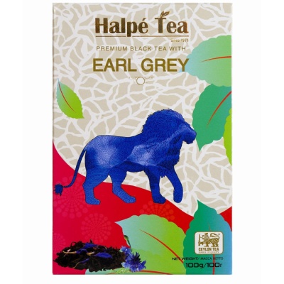 Чай черный байховый "Эрл Грей" (крупнолистовой) 100 г Halpe Tea